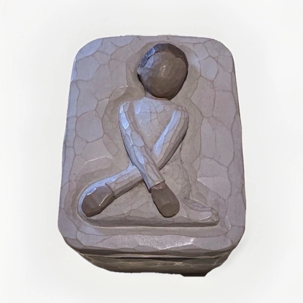 Abstract Stone Sculpture in Gray